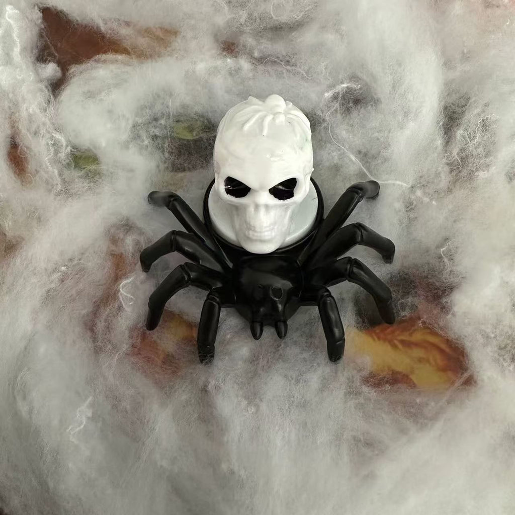 Decorazione a LED a batteria con luci da tè a forma di ragno di Halloween, per feste e case stregate