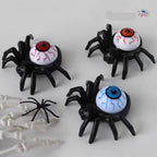 Decorazione a LED a batteria con luci da tè a forma di ragno di Halloween, per feste e case stregate