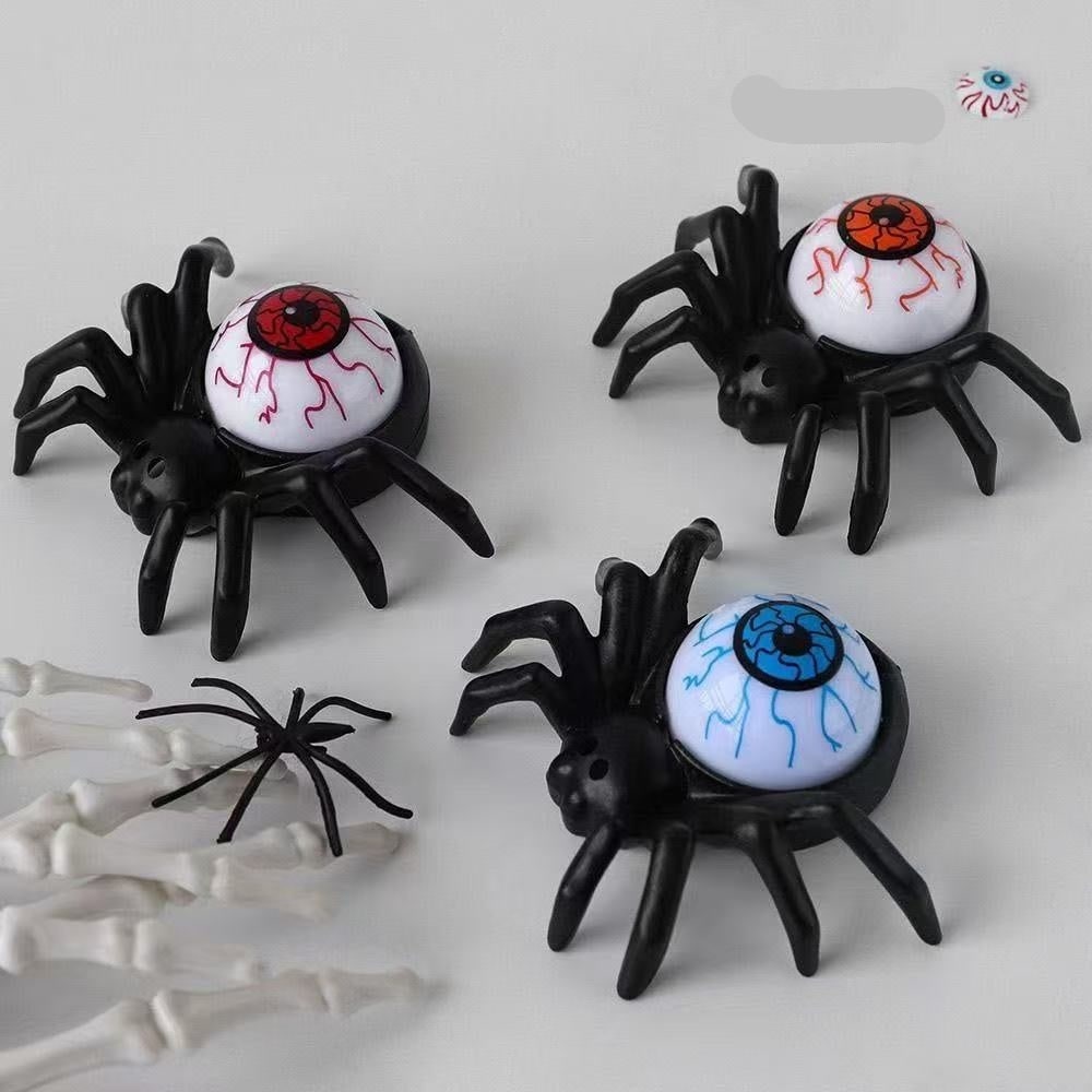 Decorazione a LED a batteria con luci da tè a forma di ragno di Halloween, per feste e case stregate