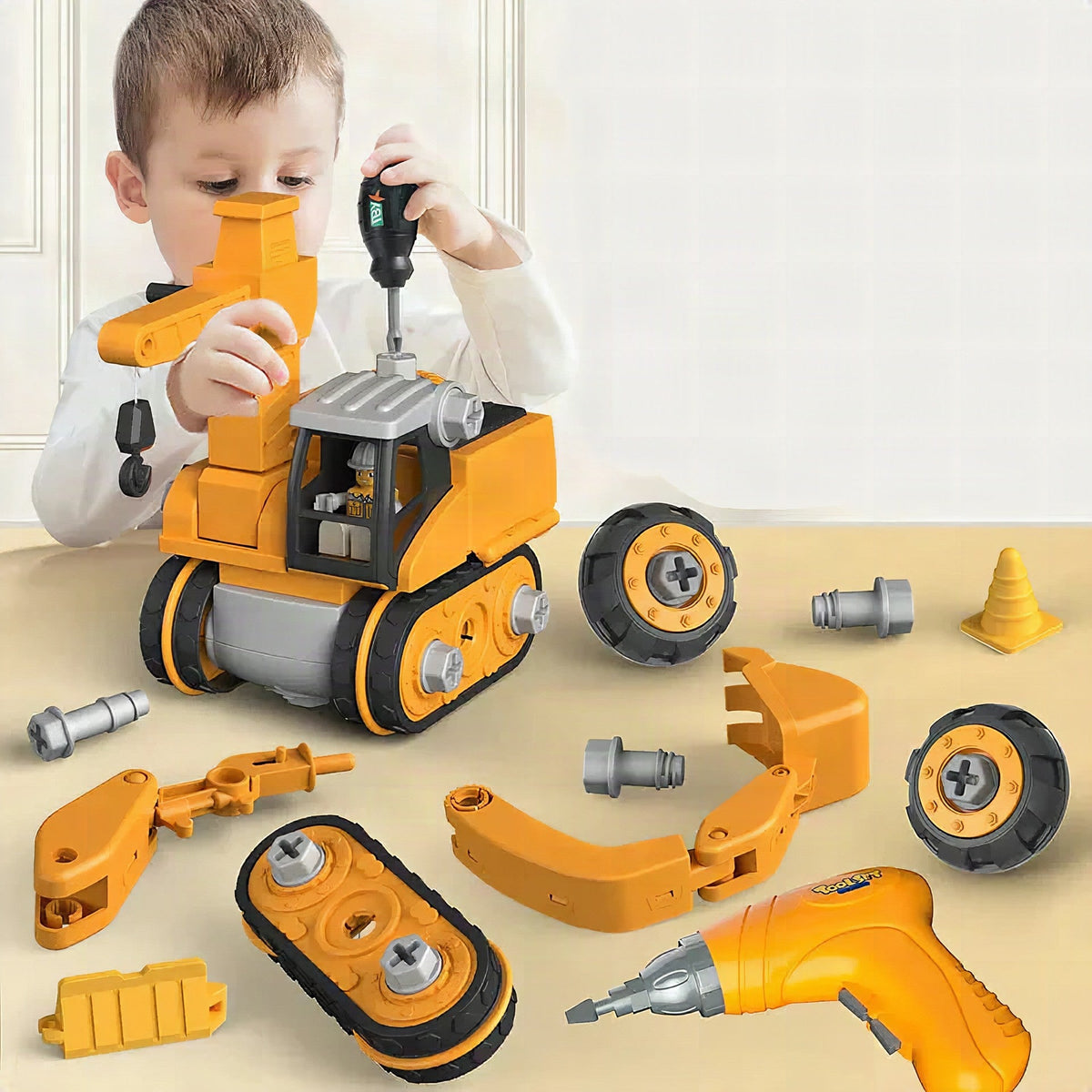 Set di Costruzione Ingegnere Junior – Kit Educativo Montessori per Bambini – Tipo Meccano