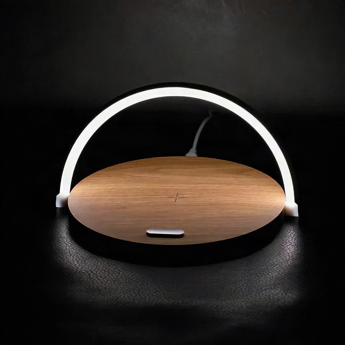 Caricatore wireless 3 in 1 con supporto per cellulare e lampada LED