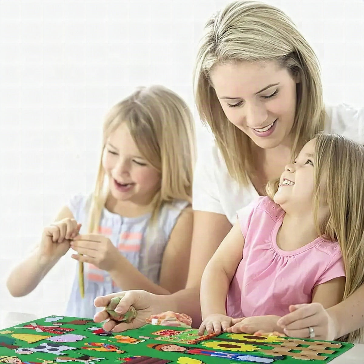Pannello Sensoriale in Feltro Fattoria Montessori – StoryFelt™