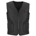 Gilet riscaldato da donna con vestibilità slim trapuntata a rombi e design ricaricabile tramite USB