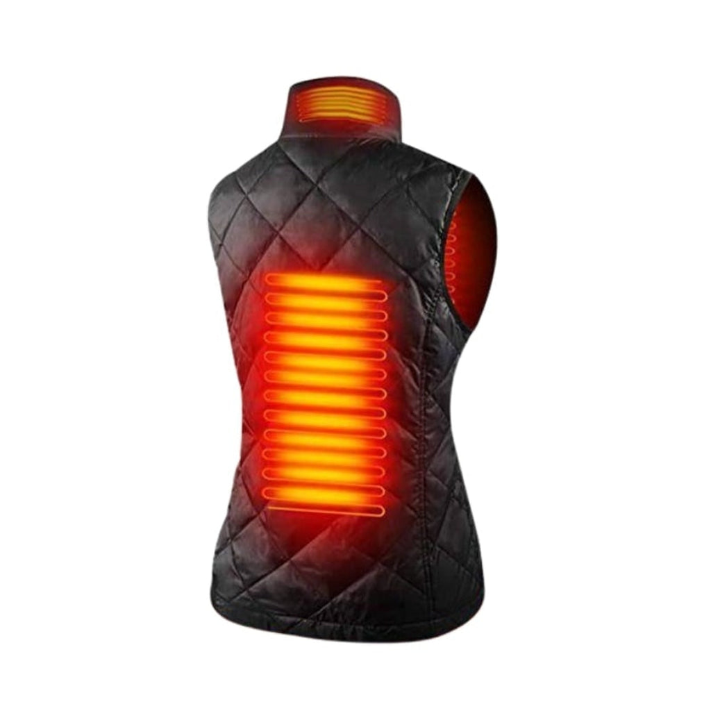 Gilet riscaldato da donna con design trapuntato slim fit e ricaricabile tramite USB