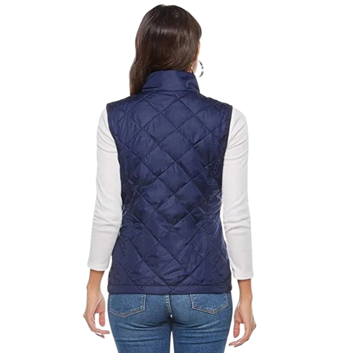 Gilet riscaldato da donna con design trapuntato slim fit e ricaricabile tramite USB