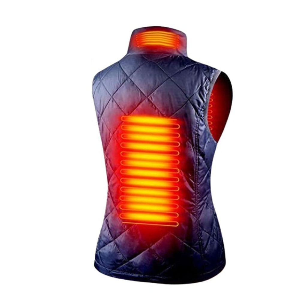 Gilet riscaldato da donna con design trapuntato slim fit e ricaricabile tramite USB