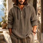 Felpa con cappuccio Herren Freizeit Langarm Kapuzenpullover