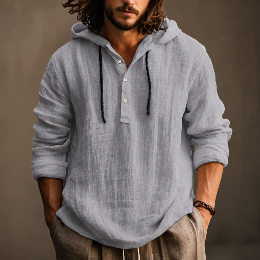 Felpa con cappuccio Herren Freizeit Langarm Kapuzenpullover