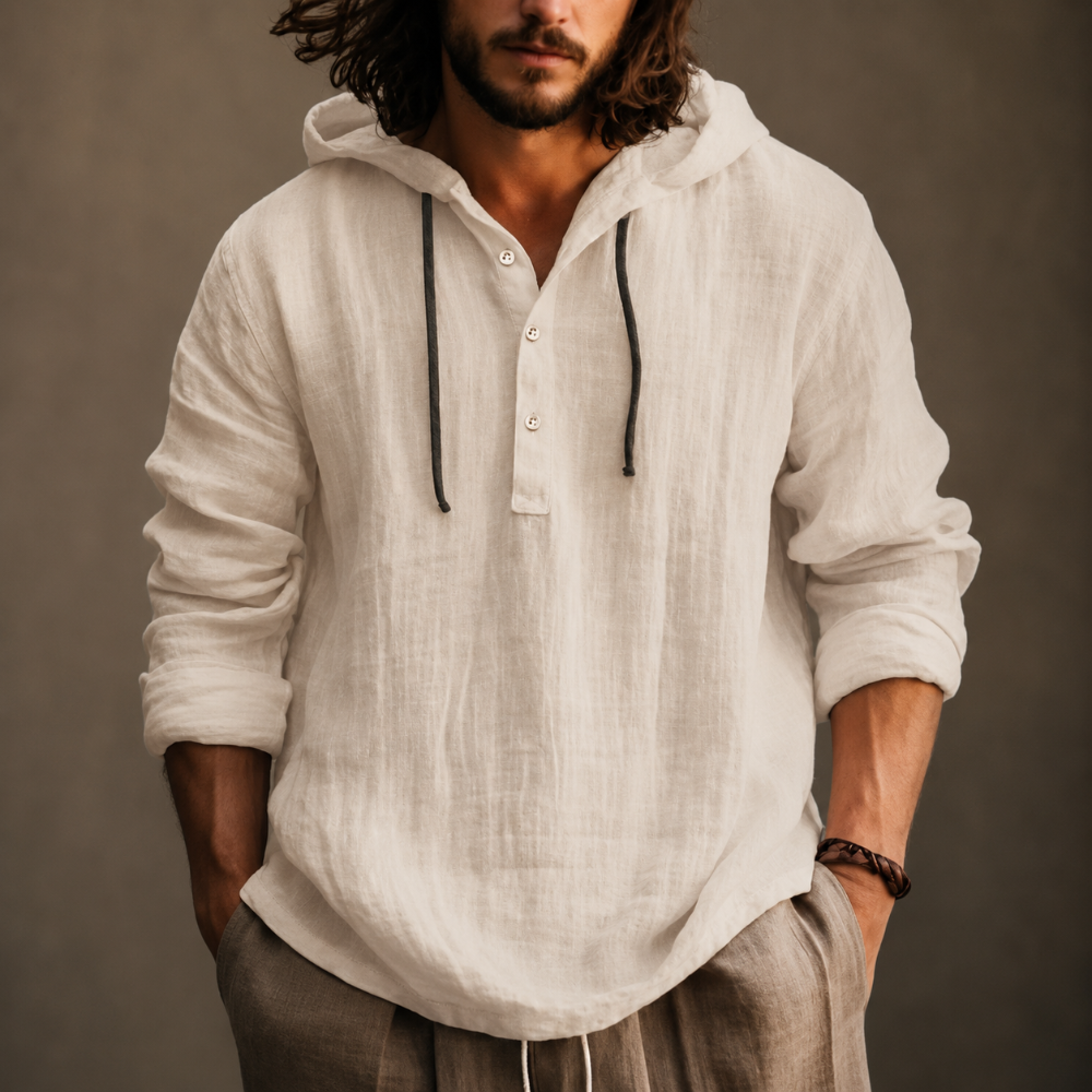 Felpa con cappuccio Herren Freizeit Langarm Kapuzenpullover