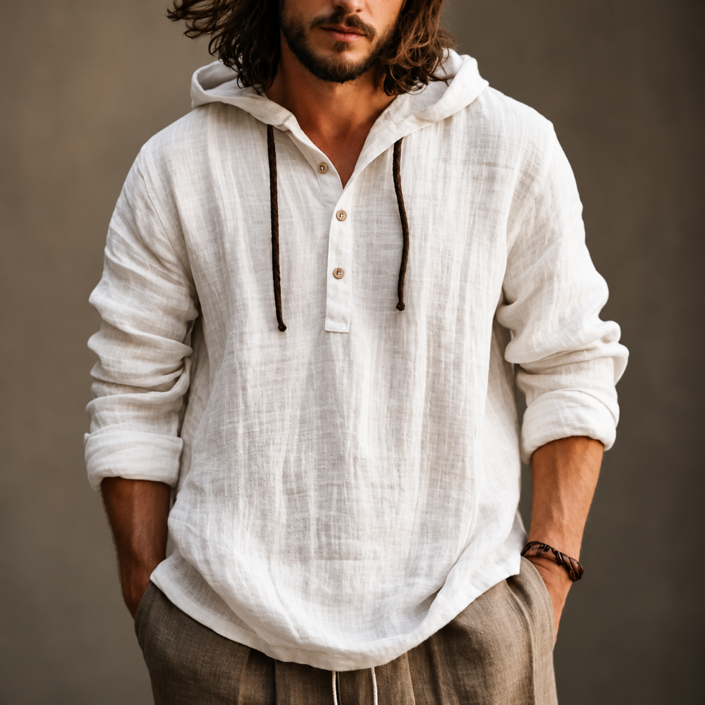 Felpa con cappuccio Herren Freizeit Langarm Kapuzenpullover