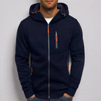 Herren Kapuzenjacke Felpa con cappuccio Jacke Reißverschluss Freizeitjacke