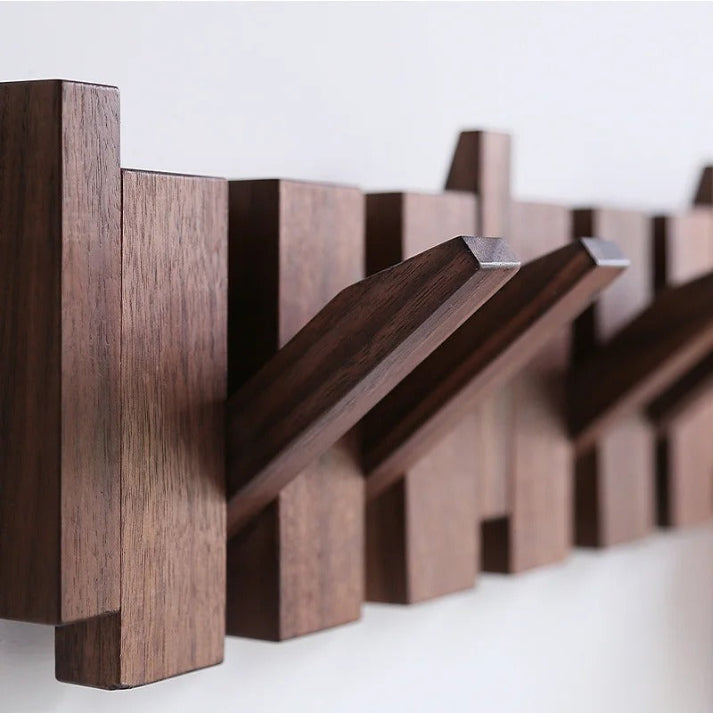 Appendiabiti da parete in legno a forma di pianoforte, design elegante e legno durevole
