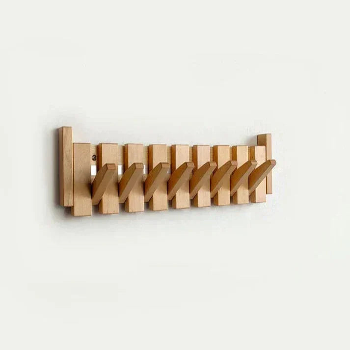 Appendiabiti da parete in legno a forma di pianoforte, design elegante e legno durevole