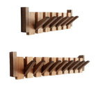 Appendiabiti da parete in legno a forma di pianoforte, design elegante e legno durevole