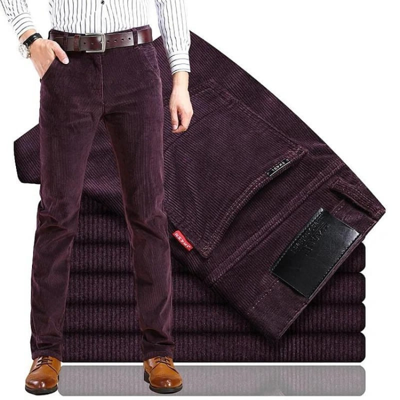 Pantaloni in velluto a coste da uomo