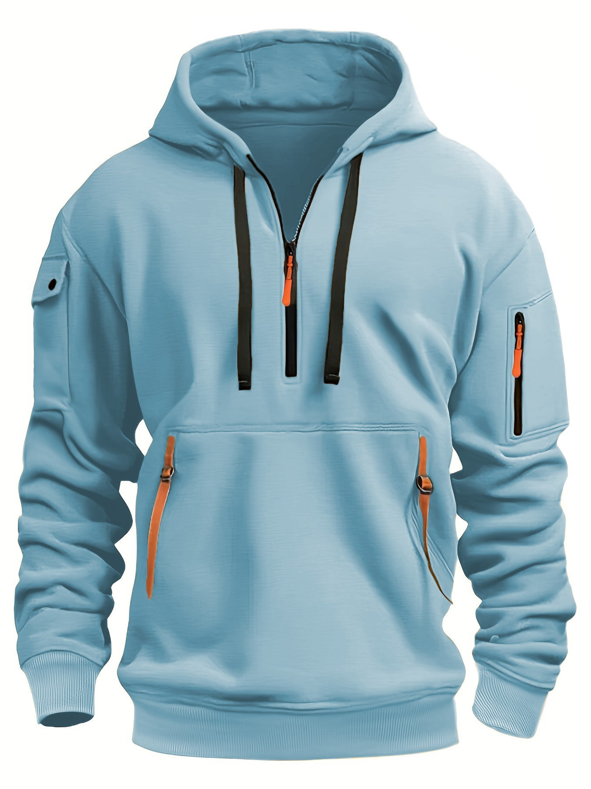 Felpa con cappuccio Heren con rits en capuchon | Felpa casual da esterno