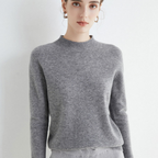 Pullover da donna Kaschmir elegante Weich Langarm Strick