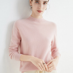 Pullover da donna Kaschmir elegante Weich Langarm Strick