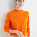 Pullover da donna Kaschmir elegante Weich Langarm Strick