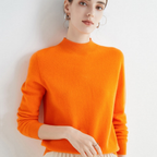 Pullover da donna Kaschmir elegante Weich Langarm Strick