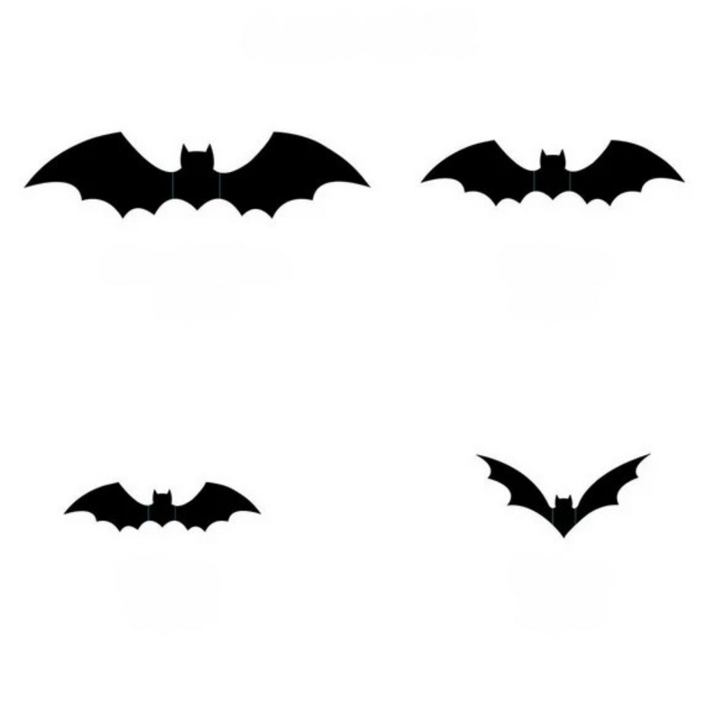 Set di adesivi murali 3D decorazioni per pipistrelli di Halloween