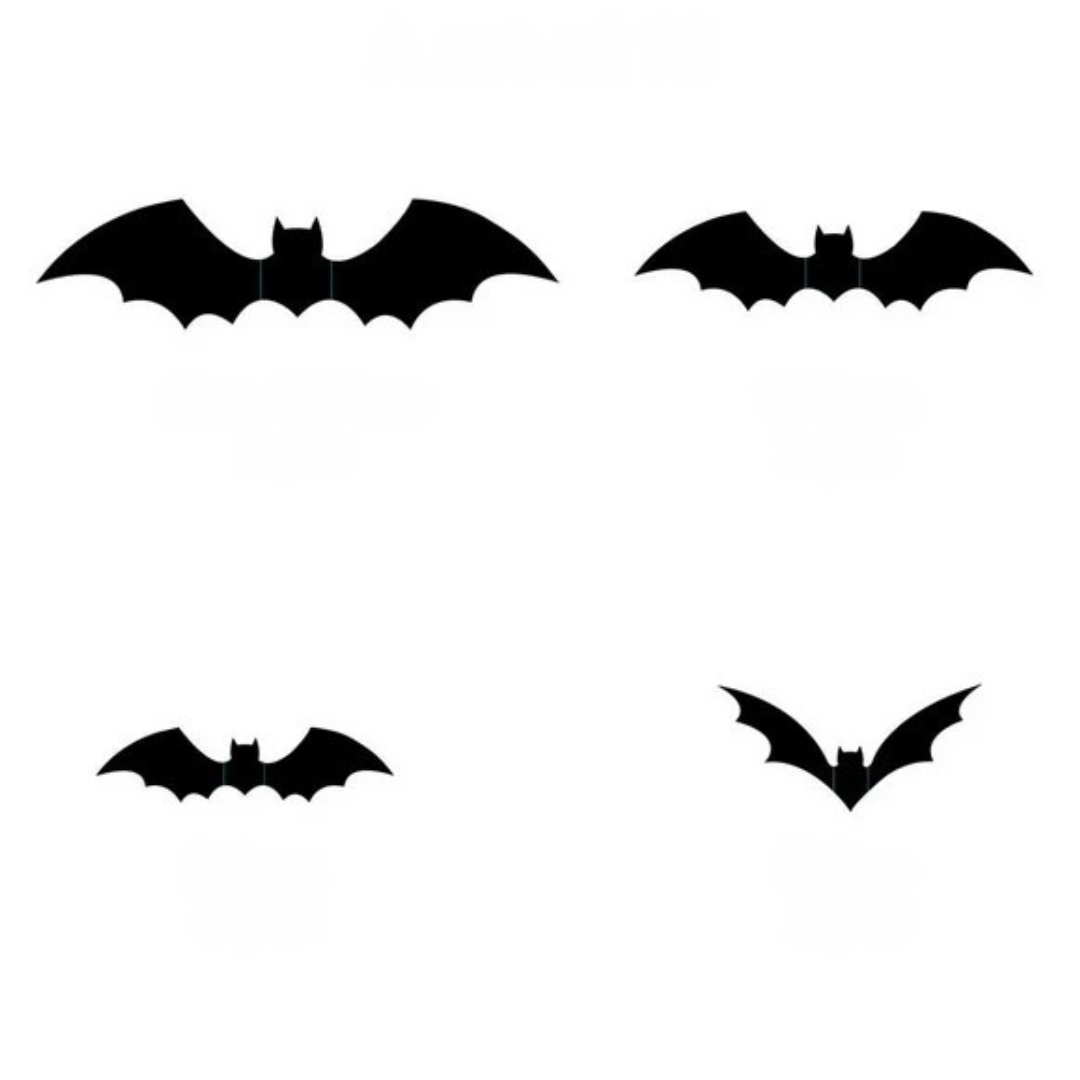 Set di adesivi murali 3D decorazioni per pipistrelli di Halloween