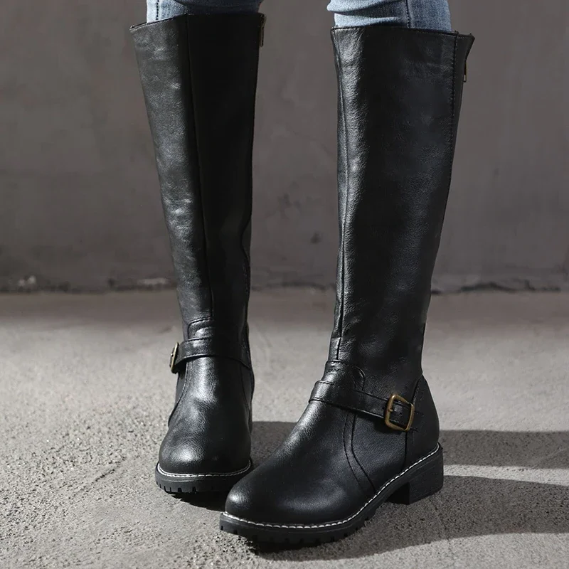 Stivali eleganti in pelle | stivali da donna alla moda per ogni occasione