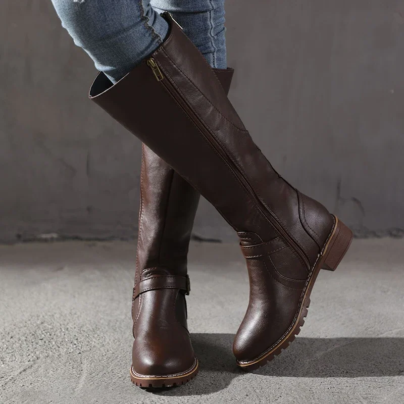 Stivali eleganti in pelle | stivali da donna alla moda per ogni occasione