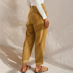 Pantaloni casual in velluto a coste da donna