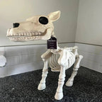Gruselige Halloween Deko: Scheletro di Kuh e Pferd