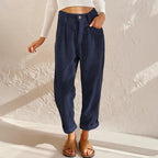 Pantaloni casual in velluto a coste da donna