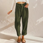 Pantaloni casual in velluto a coste da donna