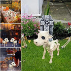 Gruselige Halloween Deko: Scheletro di Kuh e Pferd