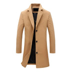 Cappotto invernale lungo da uomo