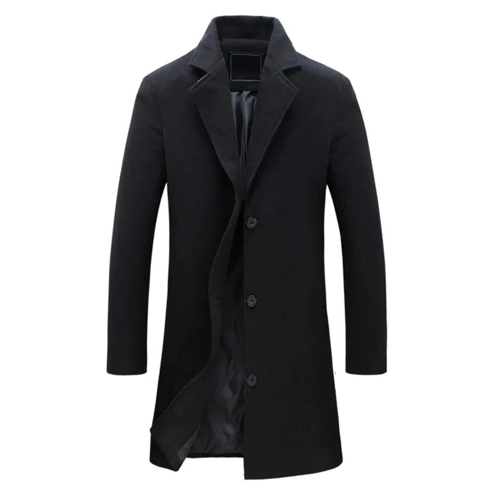 Cappotto invernale lungo da uomo