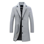 Cappotto invernale lungo da uomo