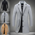 Cappotto invernale lungo da uomo