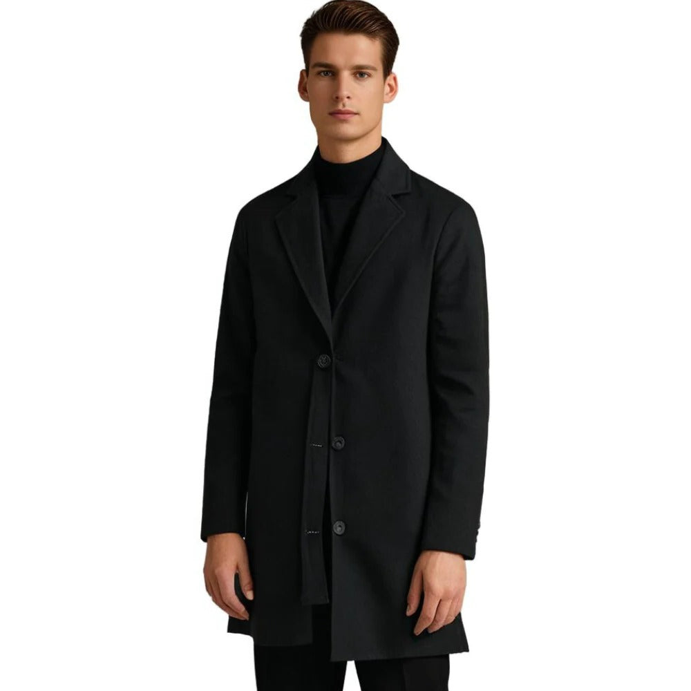 Cappotto invernale lungo da uomo