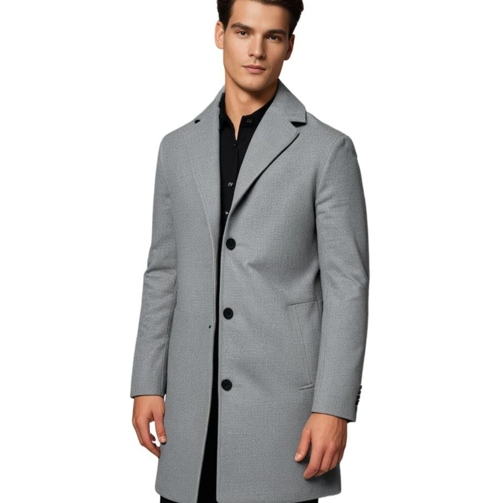 Cappotto invernale lungo da uomo