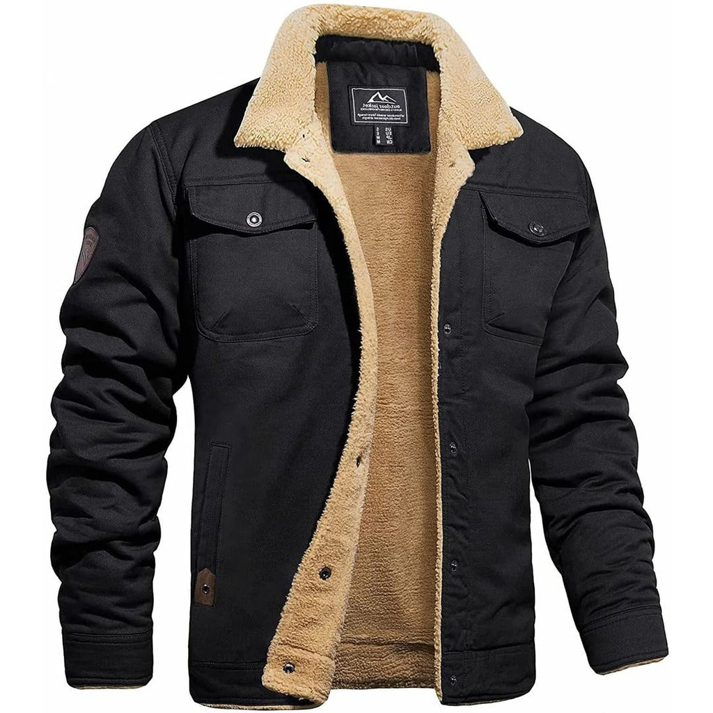 Giacca bomber da uomo, giacca invernale da uomo vintage con tasche, caldo cappotto invernale da uomo, giacca casual da uomo