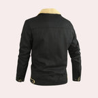 Giacca bomber da uomo, giacca invernale da uomo vintage con tasche, caldo cappotto invernale da uomo, giacca casual da uomo