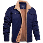 Giacca bomber da uomo, giacca invernale da uomo vintage con tasche, caldo cappotto invernale da uomo, giacca casual da uomo
