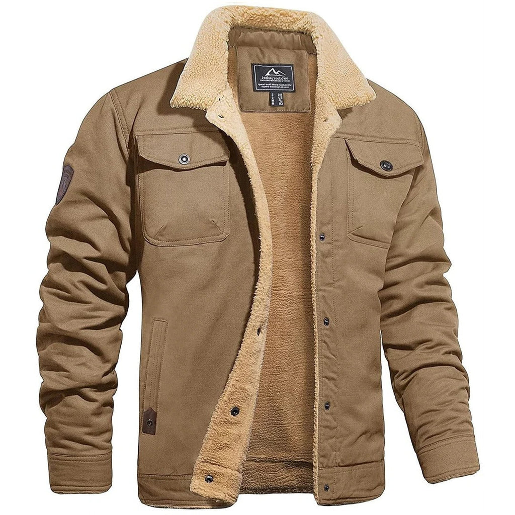 Giacca bomber da uomo, giacca invernale da uomo vintage con tasche, caldo cappotto invernale da uomo, giacca casual da uomo