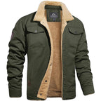 Giacca bomber da uomo, giacca invernale da uomo vintage con tasche, caldo cappotto invernale da uomo, giacca casual da uomo