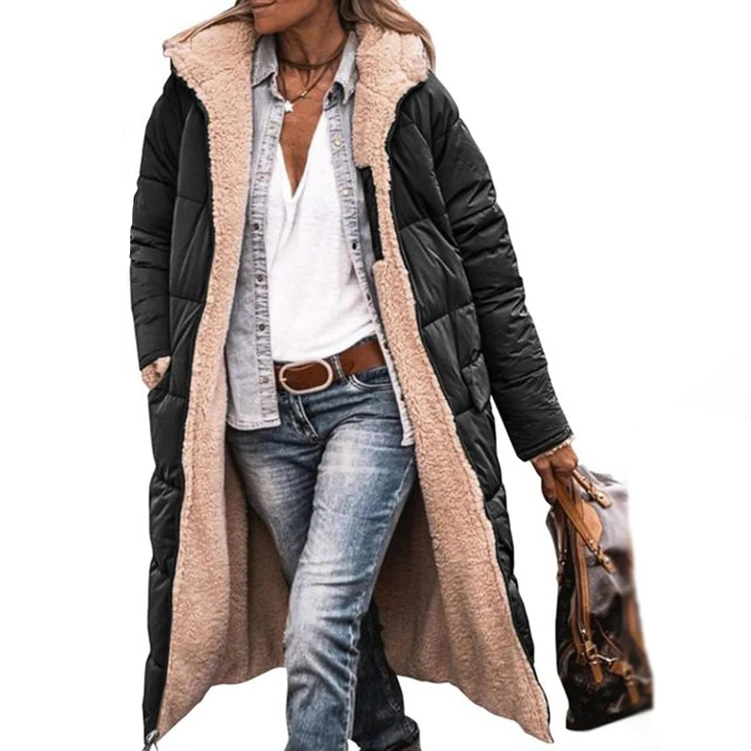 Cappotto invernale lungo da donna