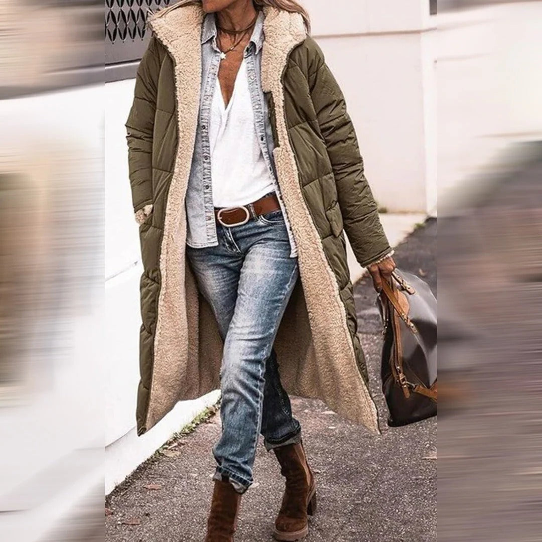 Cappotto invernale lungo da donna