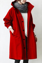 Trench impermeabile con cappuccio