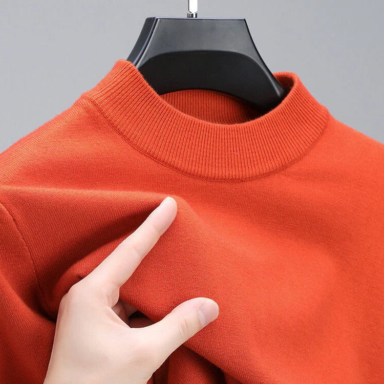 Maglione in cashmere da uomo di alta qualità con orlo elegante