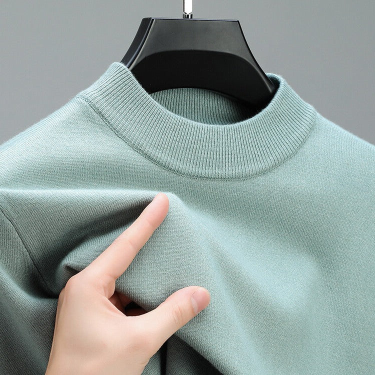 Maglione in cashmere da uomo di alta qualità con orlo elegante