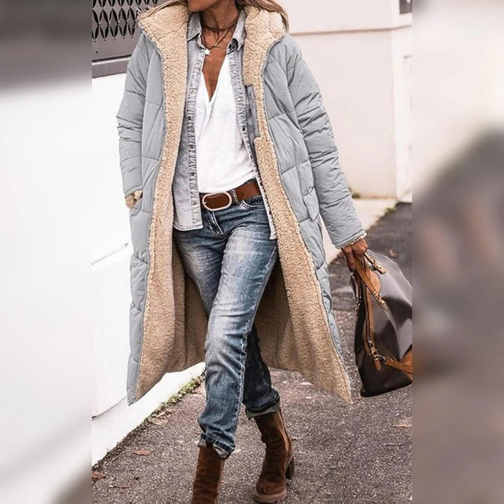 Cappotto invernale lungo da donna